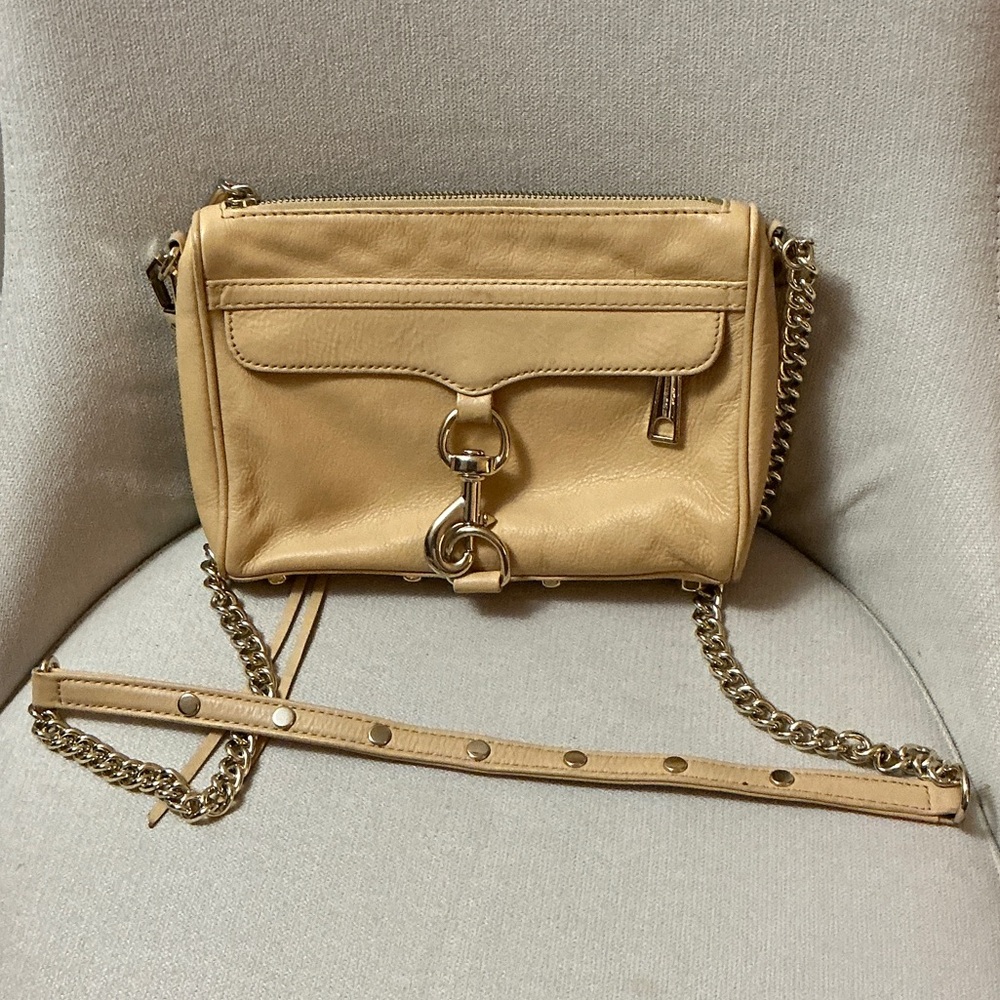Rebecca Minkoff Beige Leather Crossbody Bag